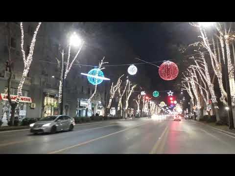 განახლებული ჭავჭავაძის გამზირი ახალი 2021 წლის მორთულობით - Проспект Чавчавадзе - Милан в Тбилиси